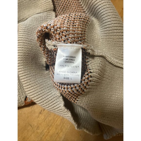 White Birch Womens LARGE Sweater With Cheetahs Oversized Comfy Slouchy Crew Neck - Picture 8 of 9